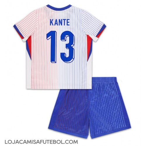 Camisa de Futebol França Kante #13 Equipamento Secundário Infantil Europeu 2024 Manga Curta (+ Calças curtas)